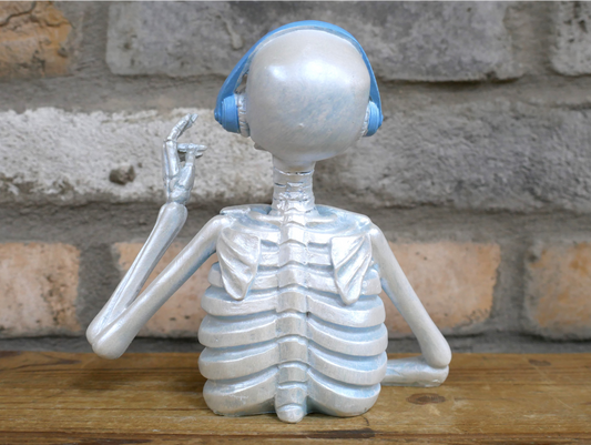 Skeleton With Headphones - (Blue)