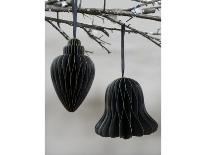Set Of 4 Decorations (15cm) - Black