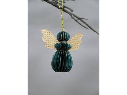 Set Of 6 Angels - Green