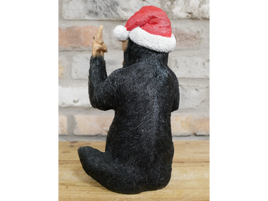 Up Yours Monkey Wine Bottle Holder - Christmas