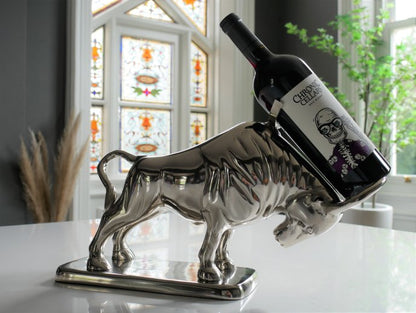 Bull Bottle Holder With Base