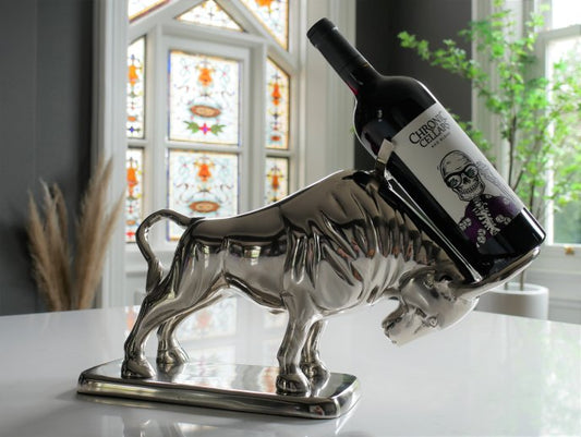 Bull Bottle Holder With Base