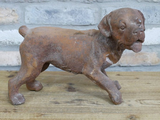 Small Cast Iron Rusty  Dog