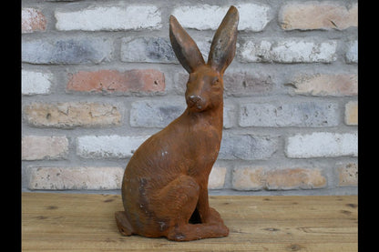 Cast Iron Rusty Rabbit