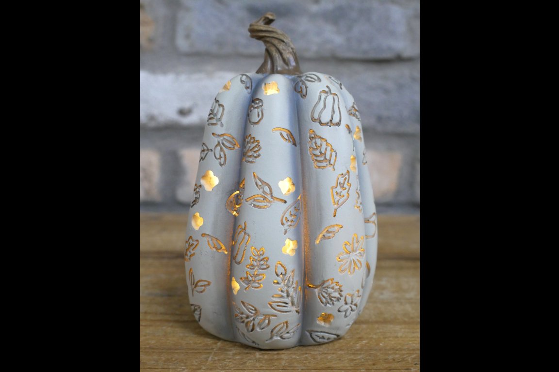 Set Of 3 Light Up Pumpkins