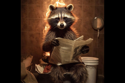 Racoon Wall Art - Mini