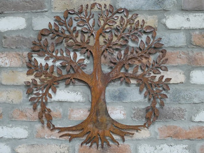 Rusty Tree Wall Decoration
