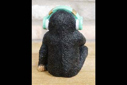 Monkey With Headphones