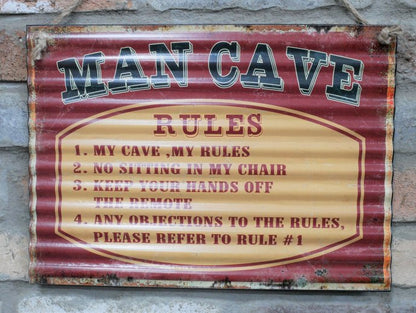 Sign (Man Cave Rules)