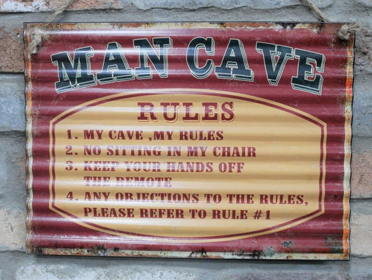 Sign (Man Cave Rules)