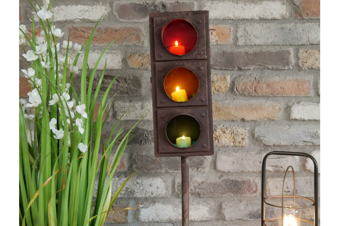 Traffic Light Candle Holder