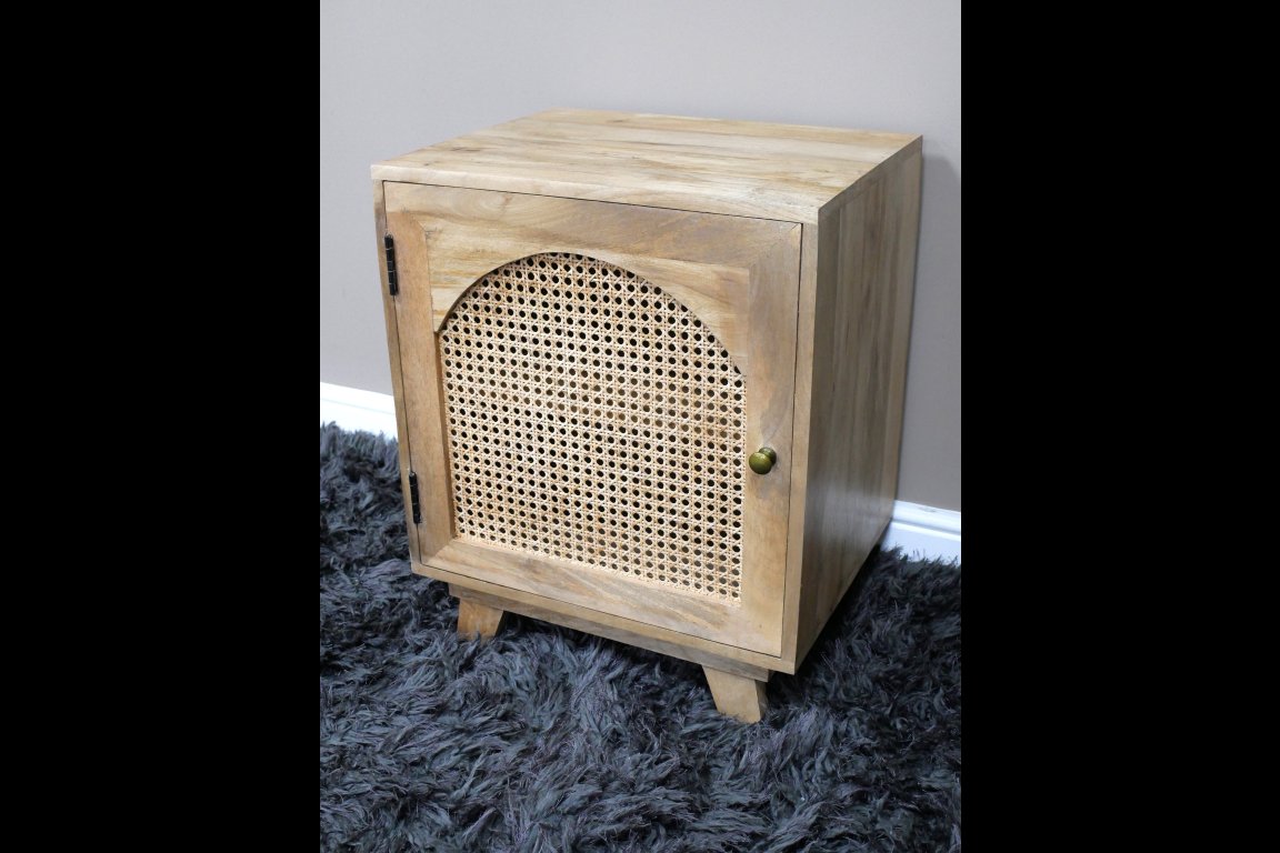 1 Door Rattan Bedside