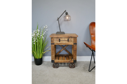 Industrial Bedside Cabinet