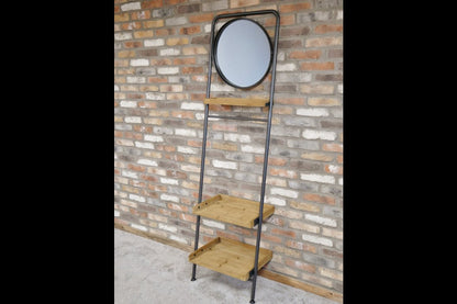 Industrial Shelves & Mirror