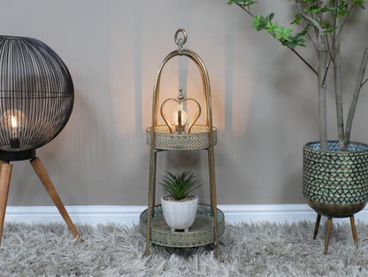 Moroccan Style 2 Tier Shelves