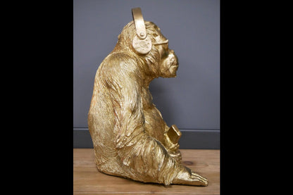 Gorilla With Headphones