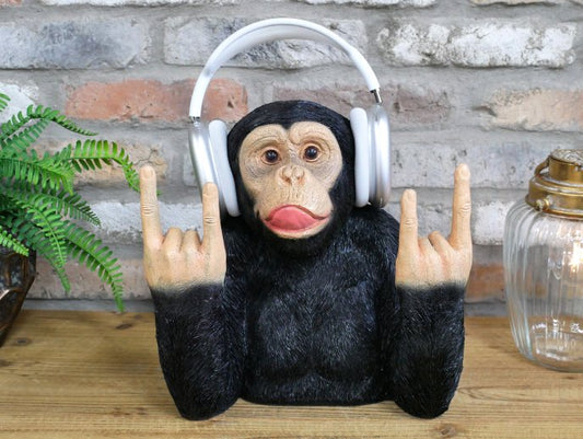 Rock n Roll Monkey Headphone Holder