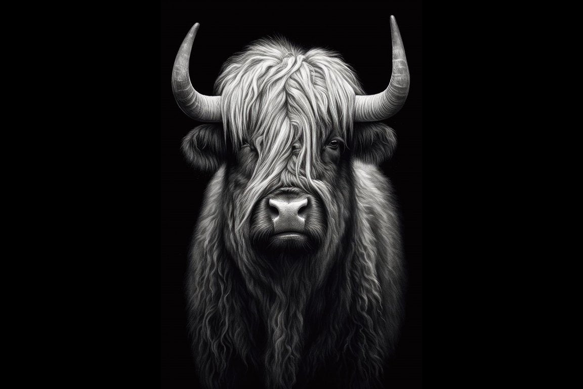 Highland Cow Wall Art