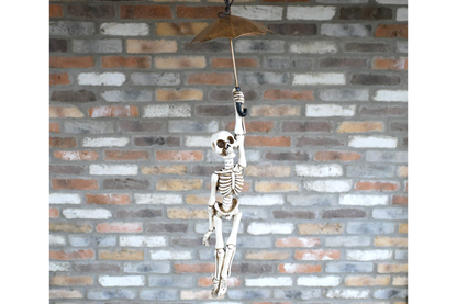 Skeleton With Flying Umbrella