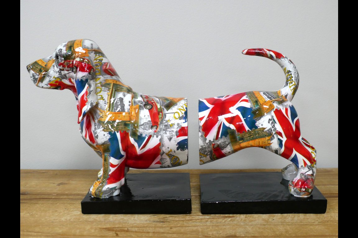 British Dog Bookends