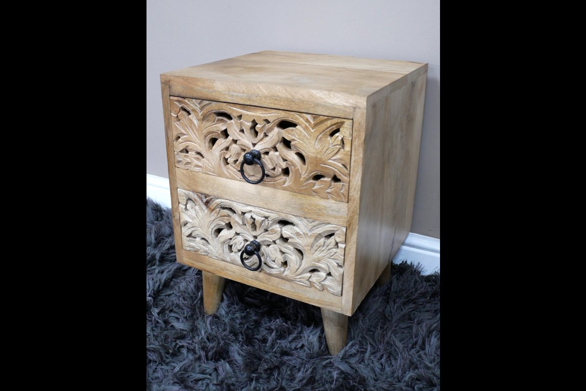 2 Drawer Bedside Cabinet