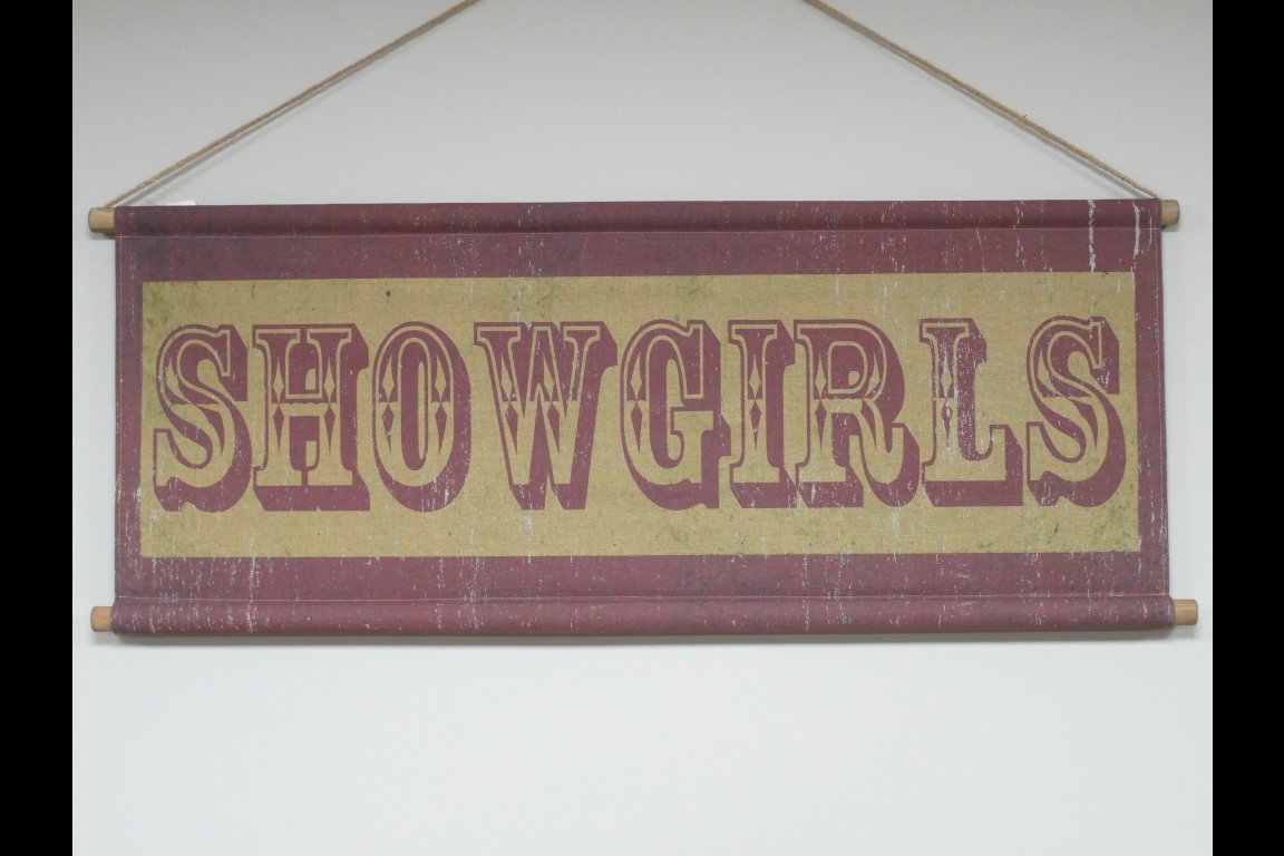 Canvas Wall Art - Showgirls Sign