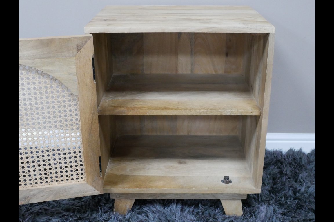 1 Door Rattan Bedside