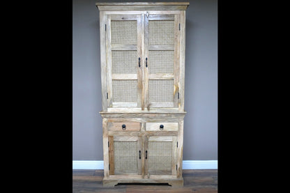 Large Rattan Storage Cabinet