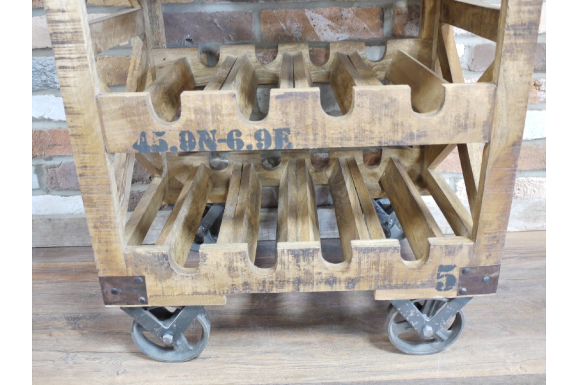 Industrial Wine Trolley