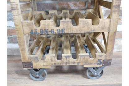 Industrial Wine Trolley