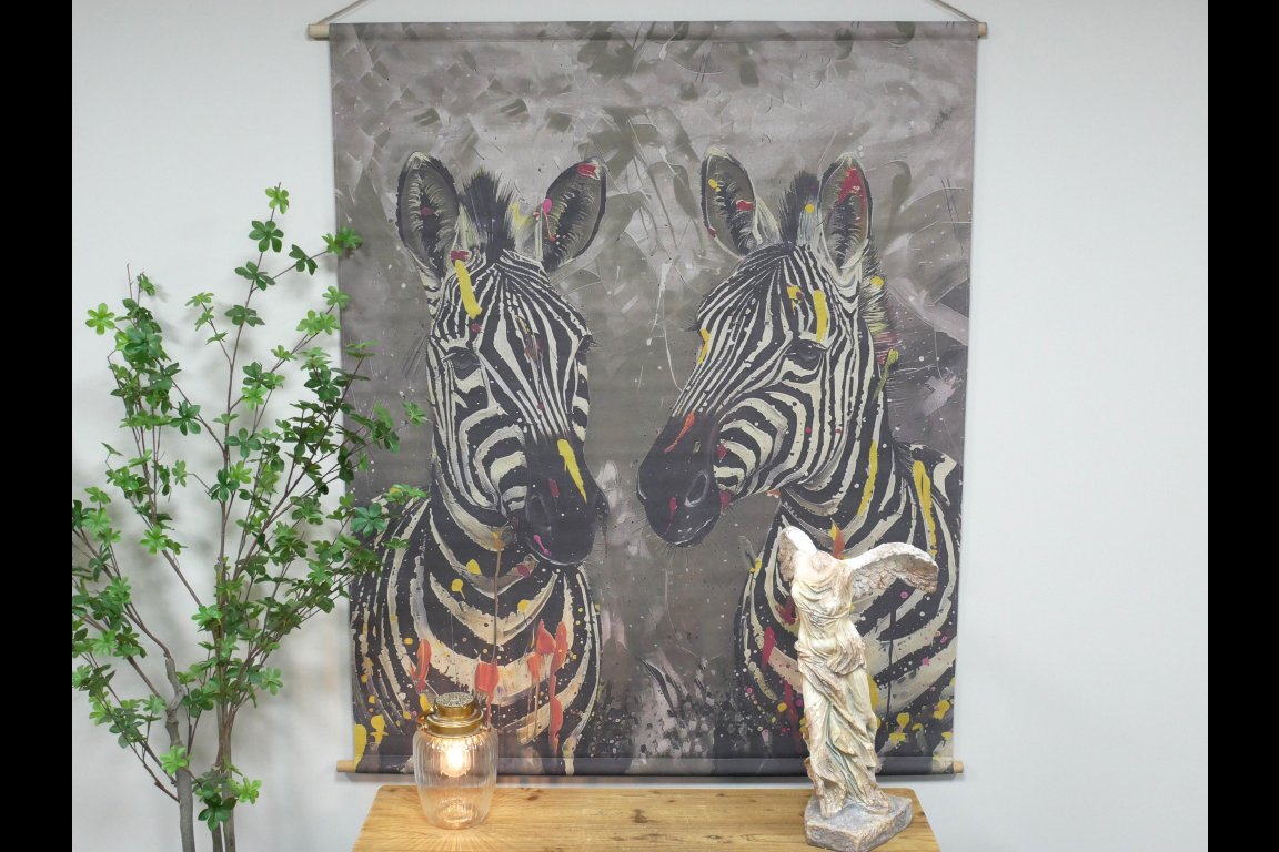 Canvas Wall Art - Zebras
