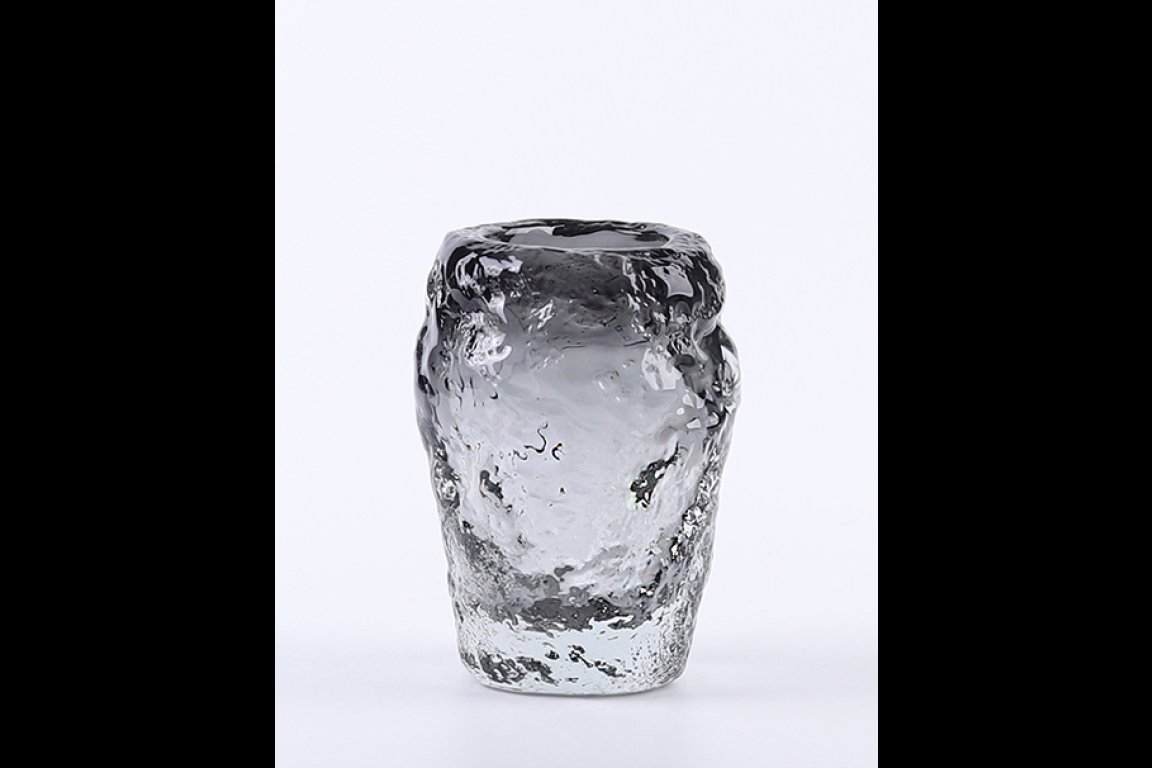 Small Black Glass Vase