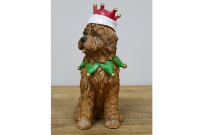 Dog With Christmas Hat