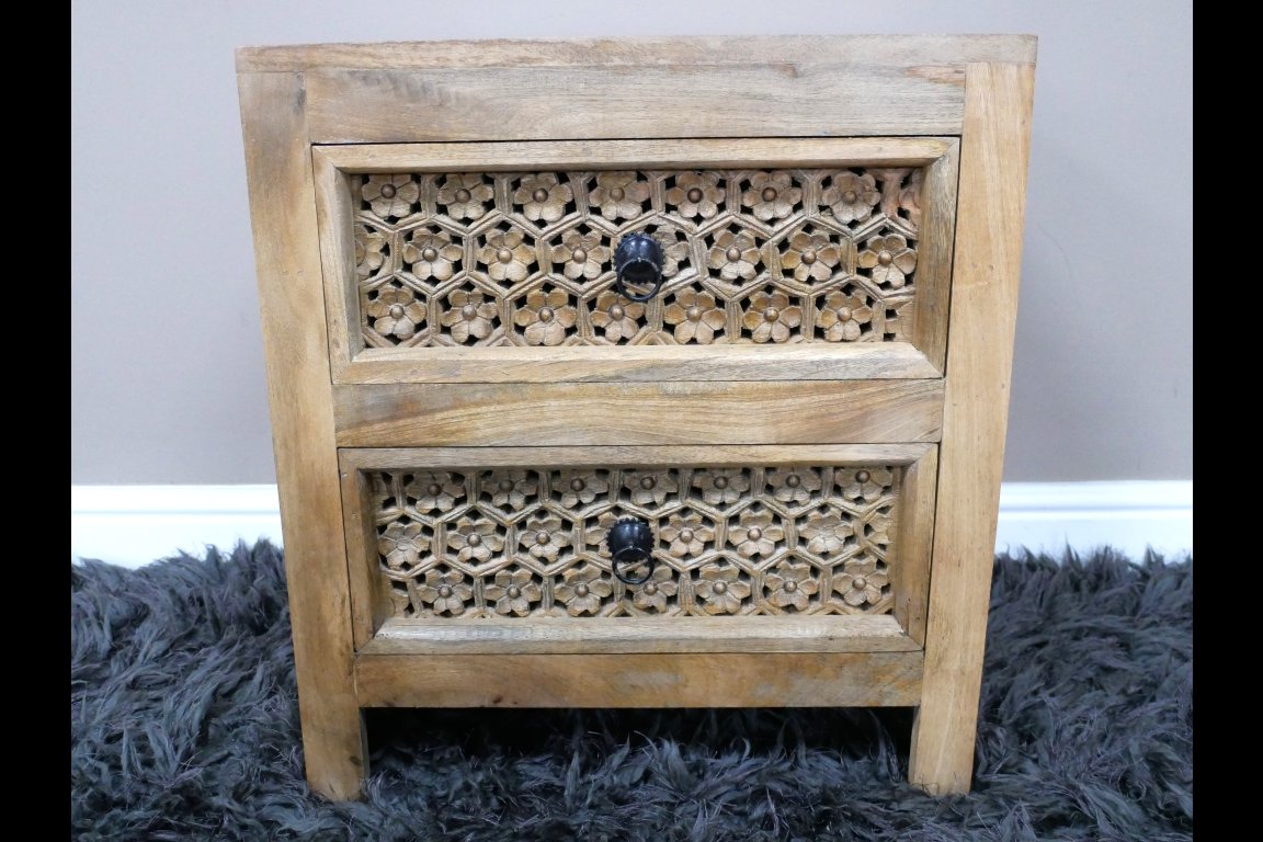 2 Drawer Bedside Cabinet