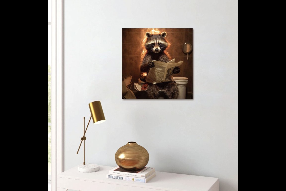 Racoon Wall Art - Mini