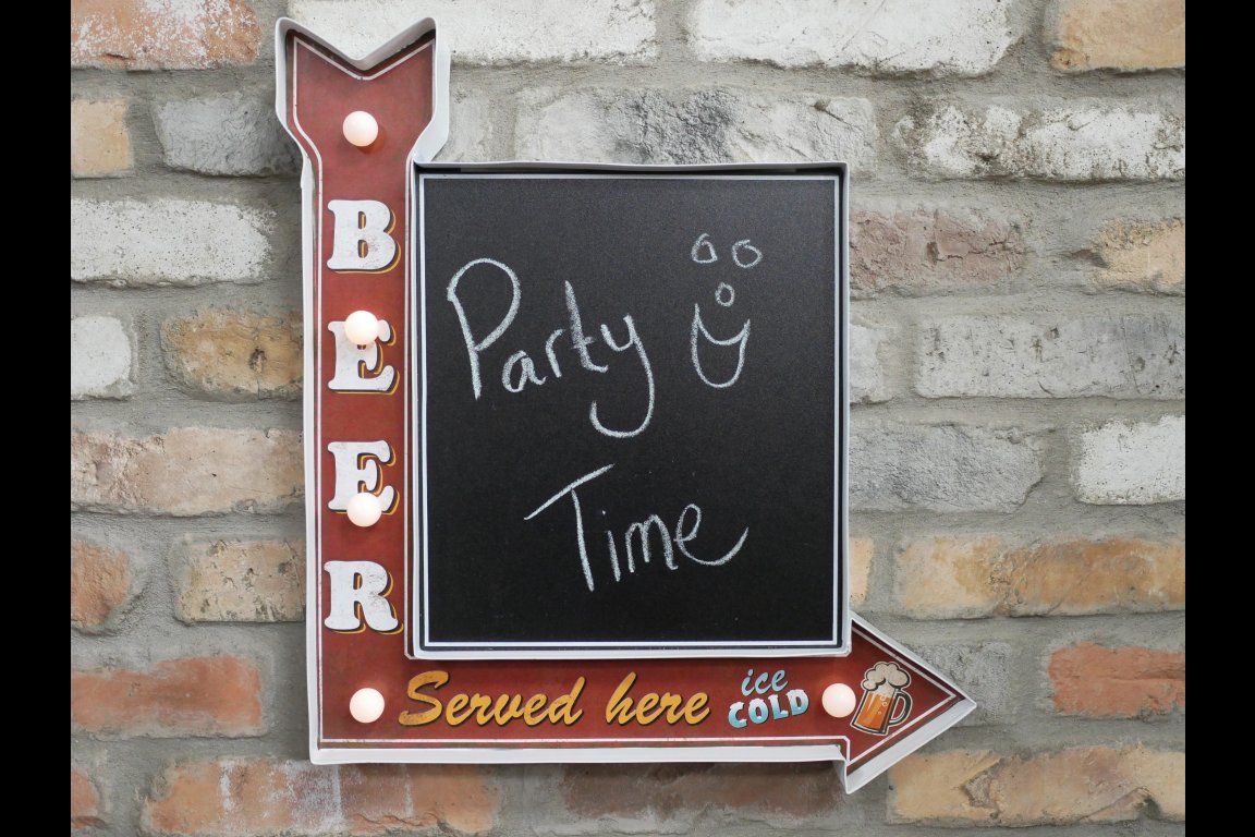 Light Up Sign (Beer - Chalk Board)