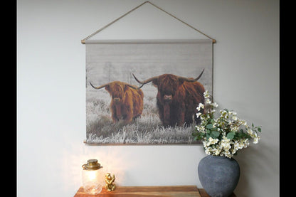 Canvas Wall Art - Two Cows
