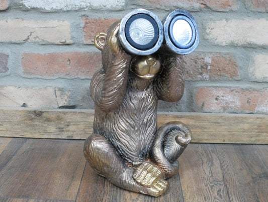 Monkey With Solar Lights