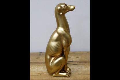 Golden Sitting Dog