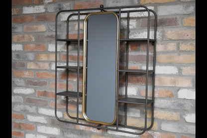Wall Unit With Mirror