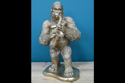 Gorilla Playing Sax