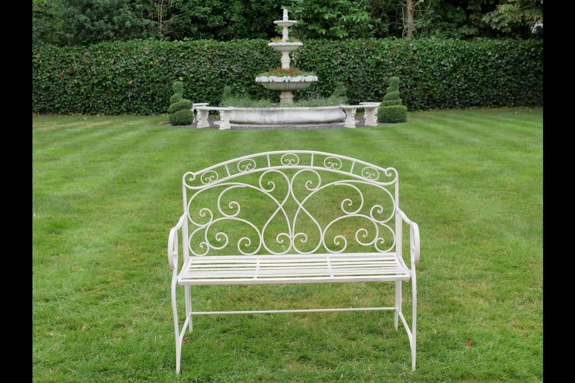 Antique Cream Bench