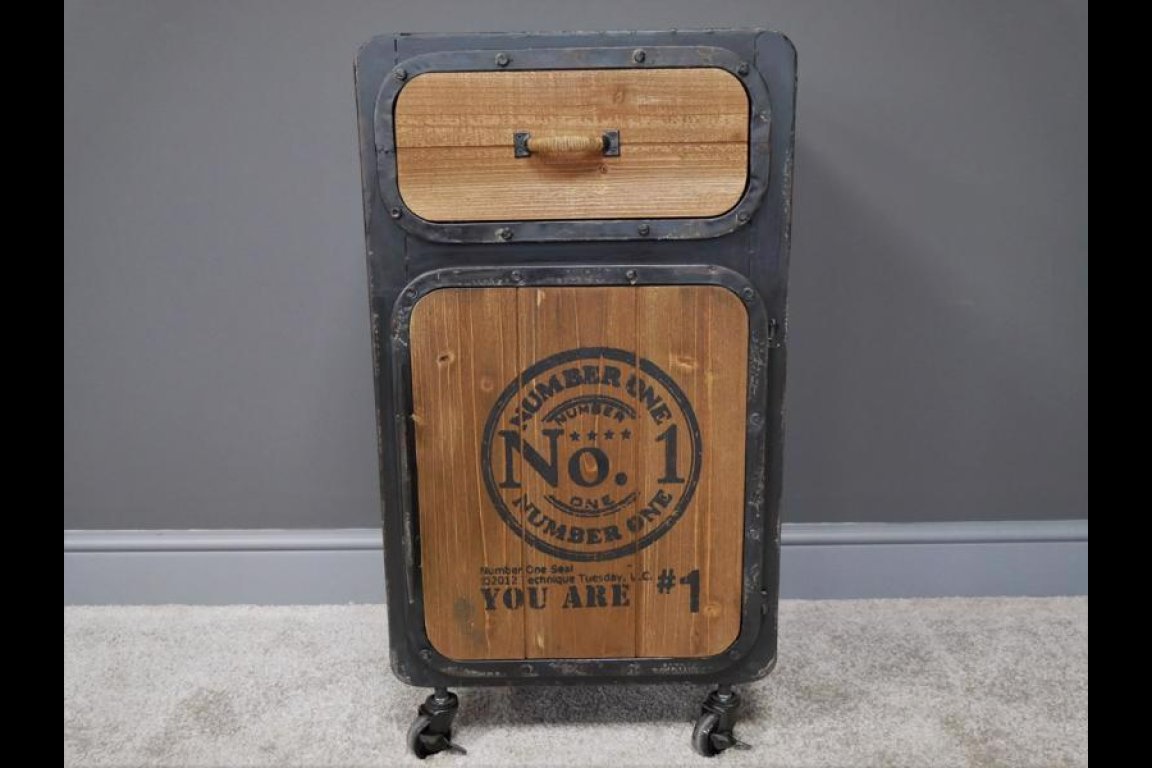Industrial Bedside Cabinet