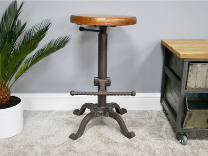 Stool With Wooden Top