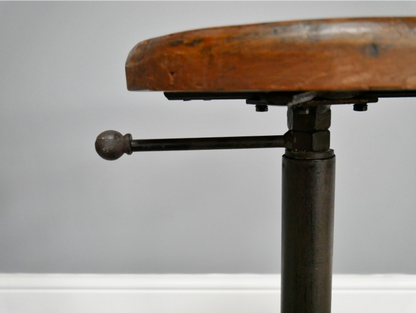 Stool With Wooden Top