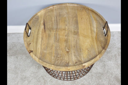 Basket With Wood Lid