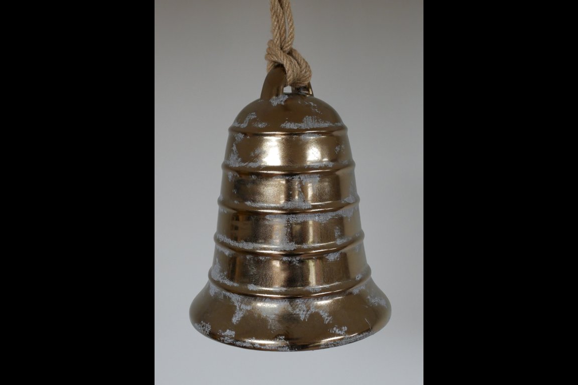 Gold Ceramic Bell - Large