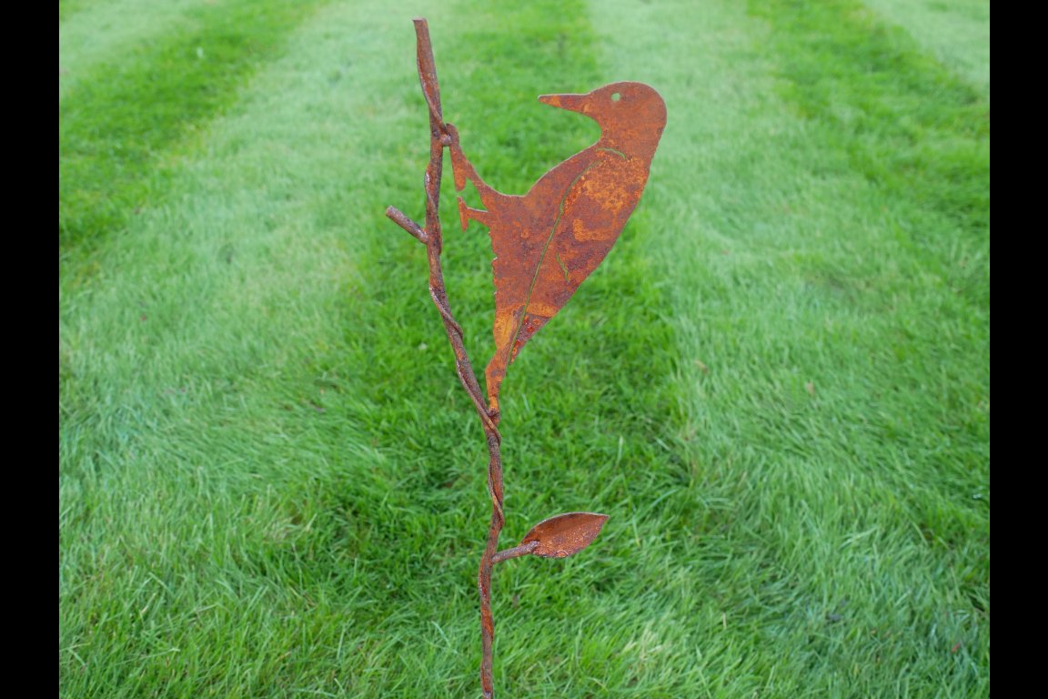 Rusty Bird Stake
