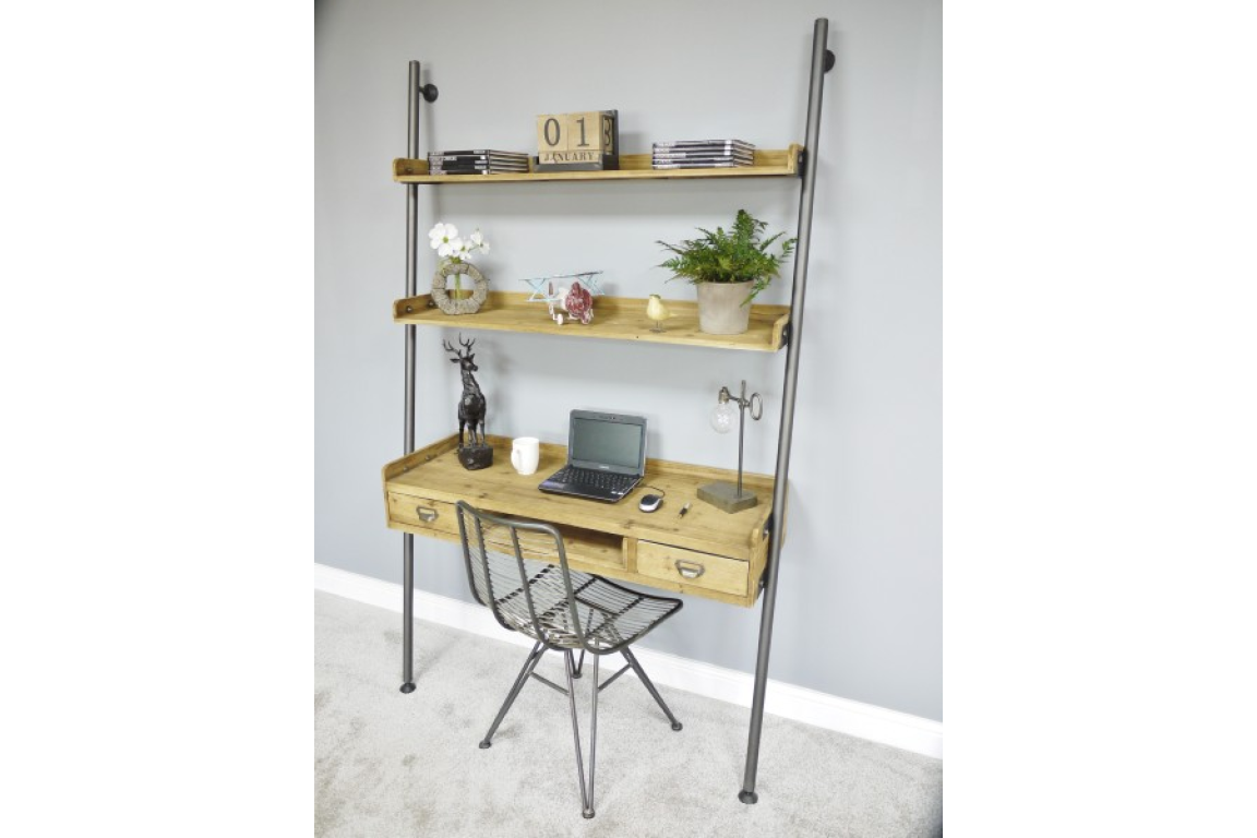 Desk With Shelves