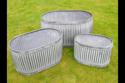 Set of 3 Oval Tubs